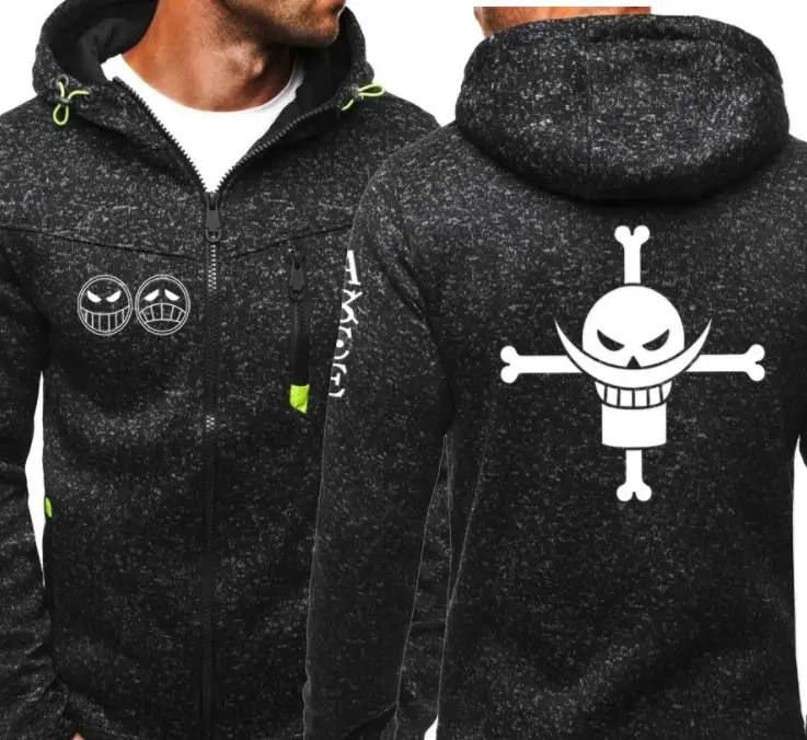 Свитшот мужской с капюшоном флисовый худи рисунком черепа для косплея белой