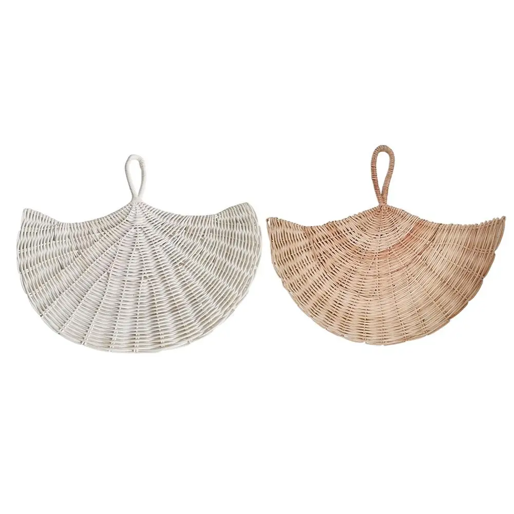 

Flat Woven Wall Decor Rattan Wall Art Woven Wall Pendant Nordic Rattan Ornament for Home Decoration Bedroom Living Room