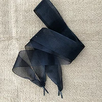 black shoelaces 4 см ширина 120 см длина Прозрачные шелковые Шнурки Кроссовки для катания на коньках шнурки из тесьмы для танцев дропшиппинг - Цвет: black shoelaces