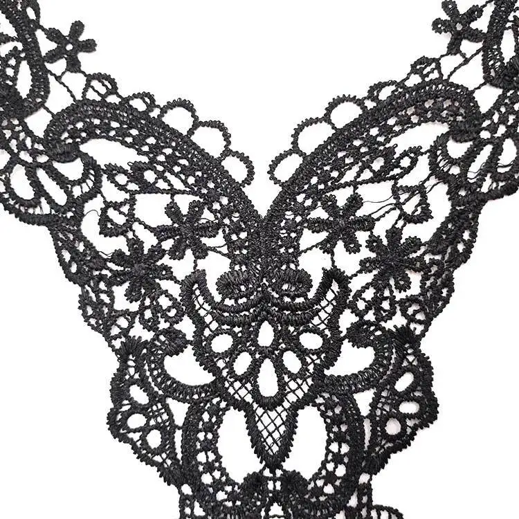 Вышивка с круглой горловиной для творчества искусственные Съемная воротники