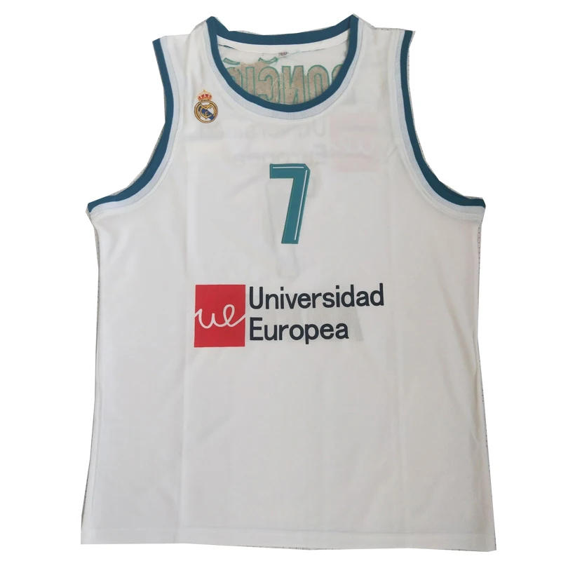 

BG basketball jerseys TEKA 7 DONCIC jersey Embroidery sewing Outdoor sportswear Hip-hop movie white Spain MADRID