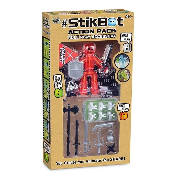 Random color 1PC Игрушка-стикбот на присоске DIY липкий робот Anima Z экран анимация студия экшн-фигурка игрушка детская игра игрушки для детей подарок на день рождения - Цвет: Random color 1PC