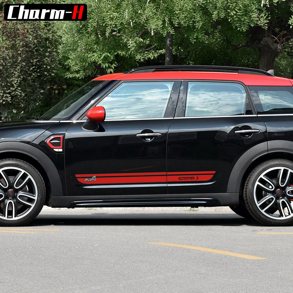 Наклейки на багажник автомобиля для BMW Mini Cooper S All4 Countryman F60 2017|decal sticker|for bmwside stripes