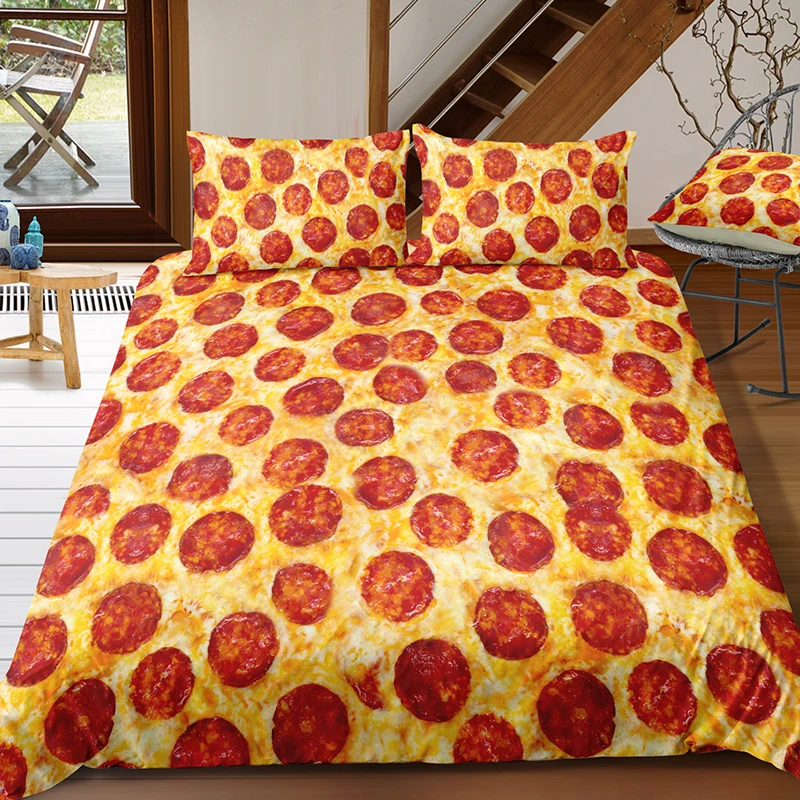 Набор потельного белья креативный набор пододеяльников паста вкусная лапша узор
