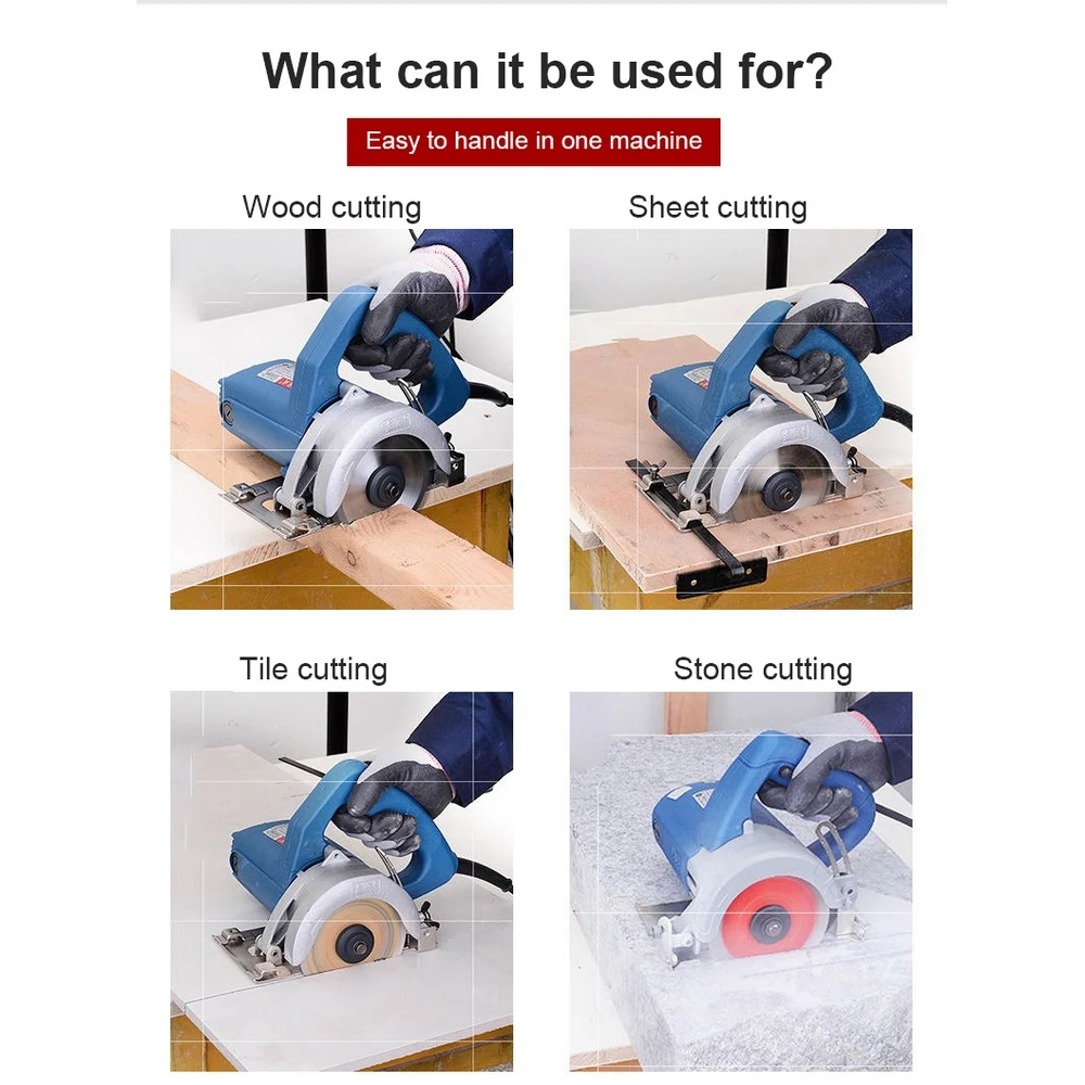 Многофункциональная циркулярная пила для дерева металла стекла пластика 220 В