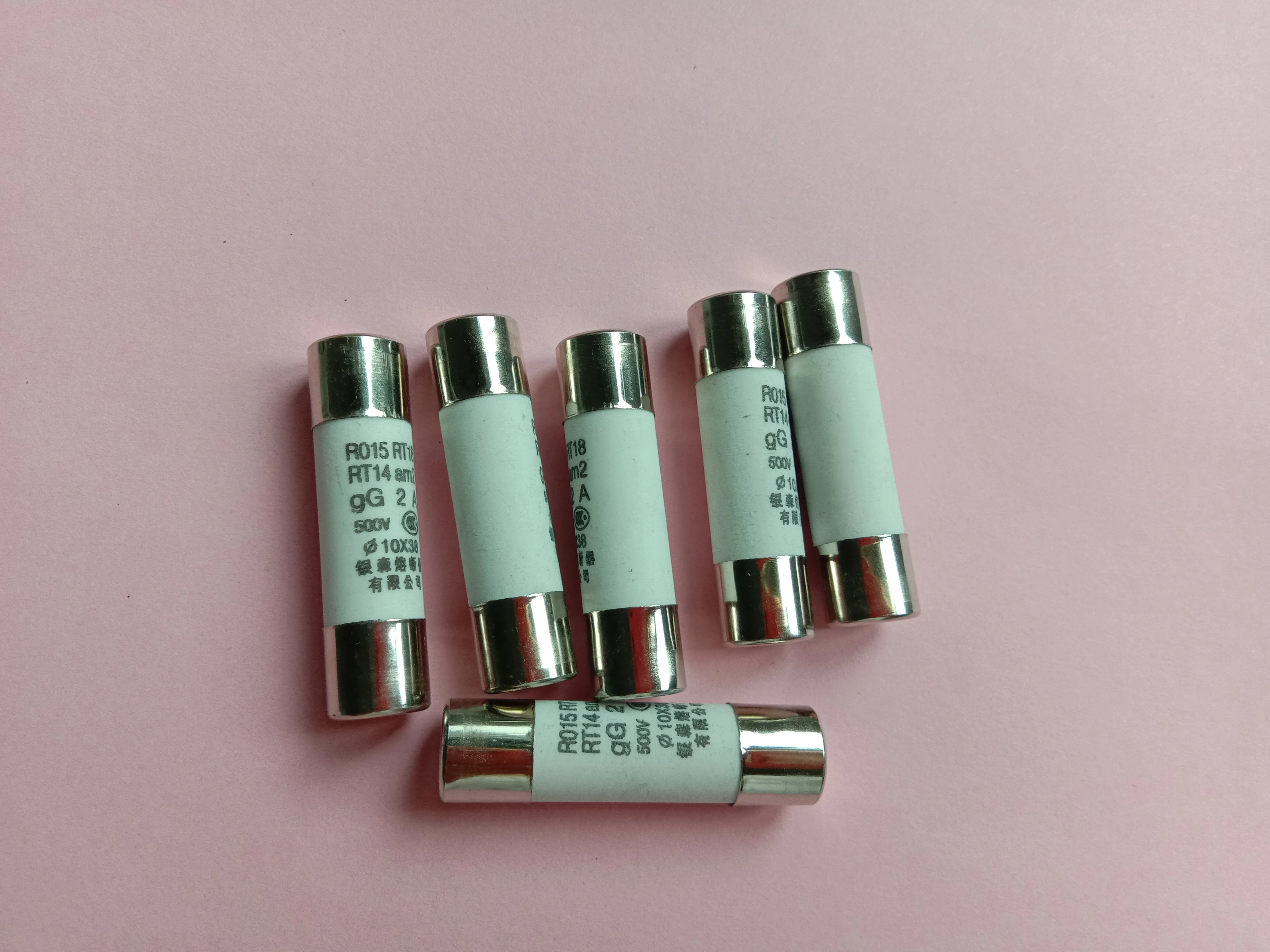 Керамический картридж с наполнителем порошка предохранителя цилиндрический 500 В