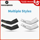 Велосипедные рукава ROCKBROS, шелковые солнцезащитные рукава для мужчин, защита от УФ излучения, весенние баскетбольные рукава