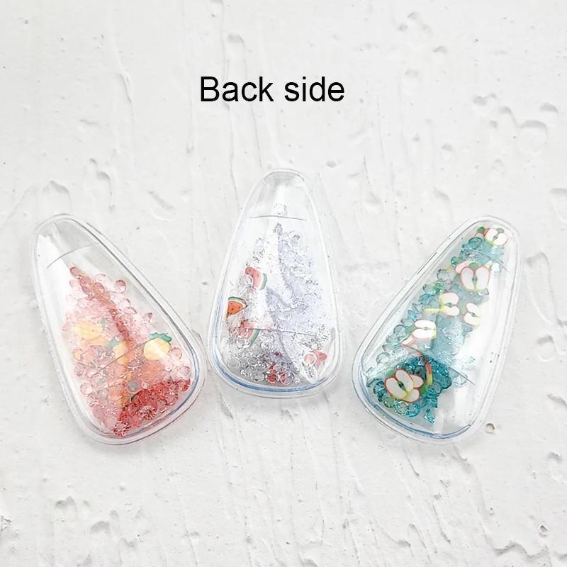 Pinces à cheveux en cristal pour fille, accessoires de coiffure, couverture, DIY, 3x5.6cm, 60 pièces/lot