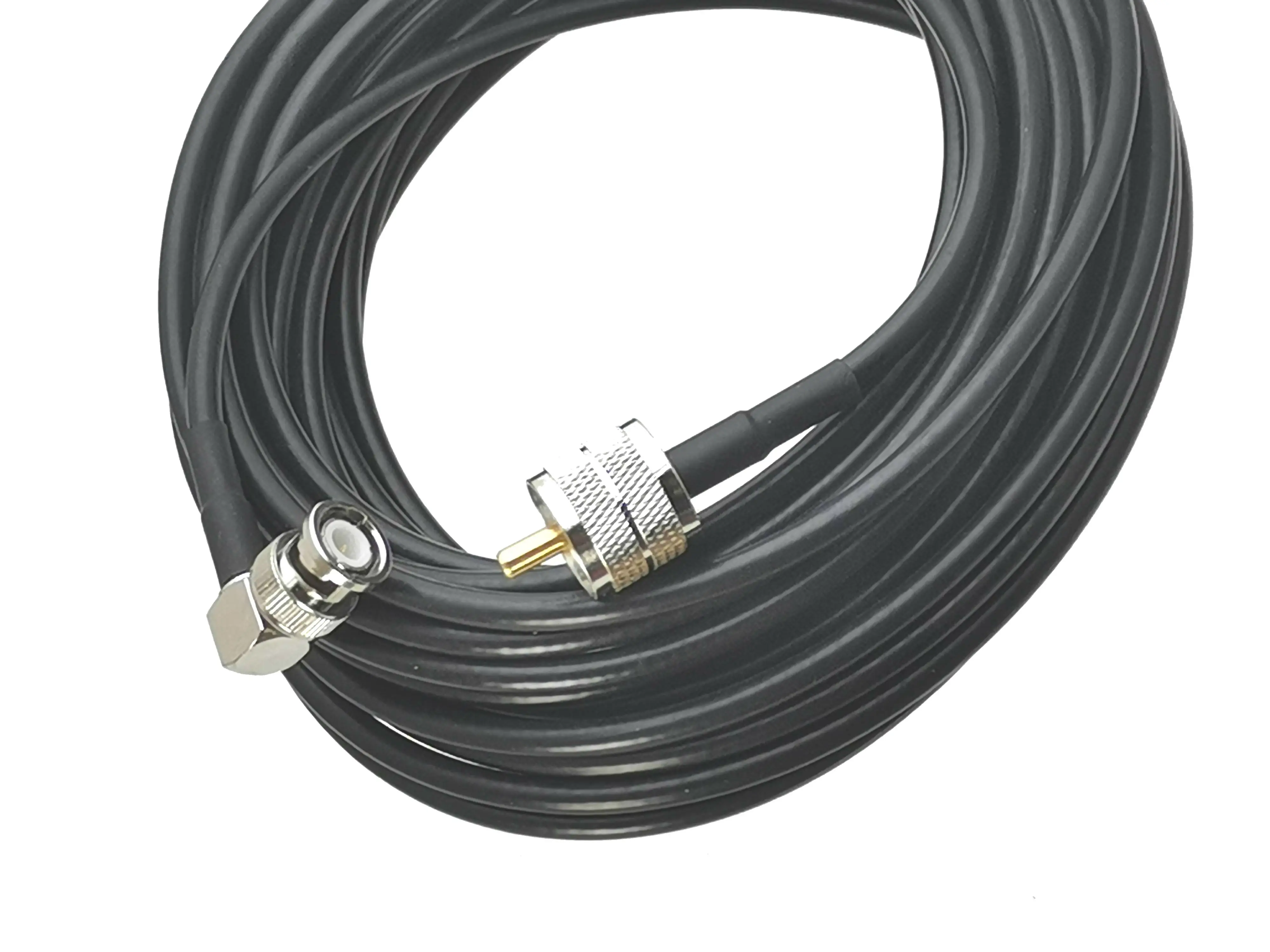 1 шт. RG58 UHF PL259 штекер к BNC Штекерный прямоугольный разъем RF Коаксиальная зерна для