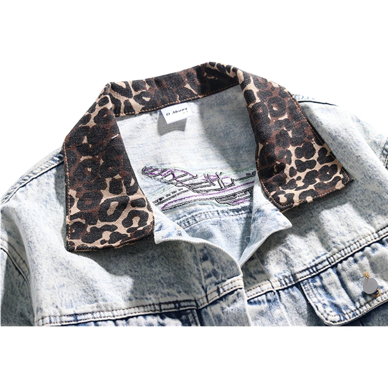 Новинка весны 2020 свободная джинсовая куртка Женская Корейская однобортная с