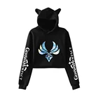 Женские толстовки с кошачьими ушками Aikooki Genshin, модные хлопковые толстовки в стиле хип-хоп Harajuku Genshin Impact