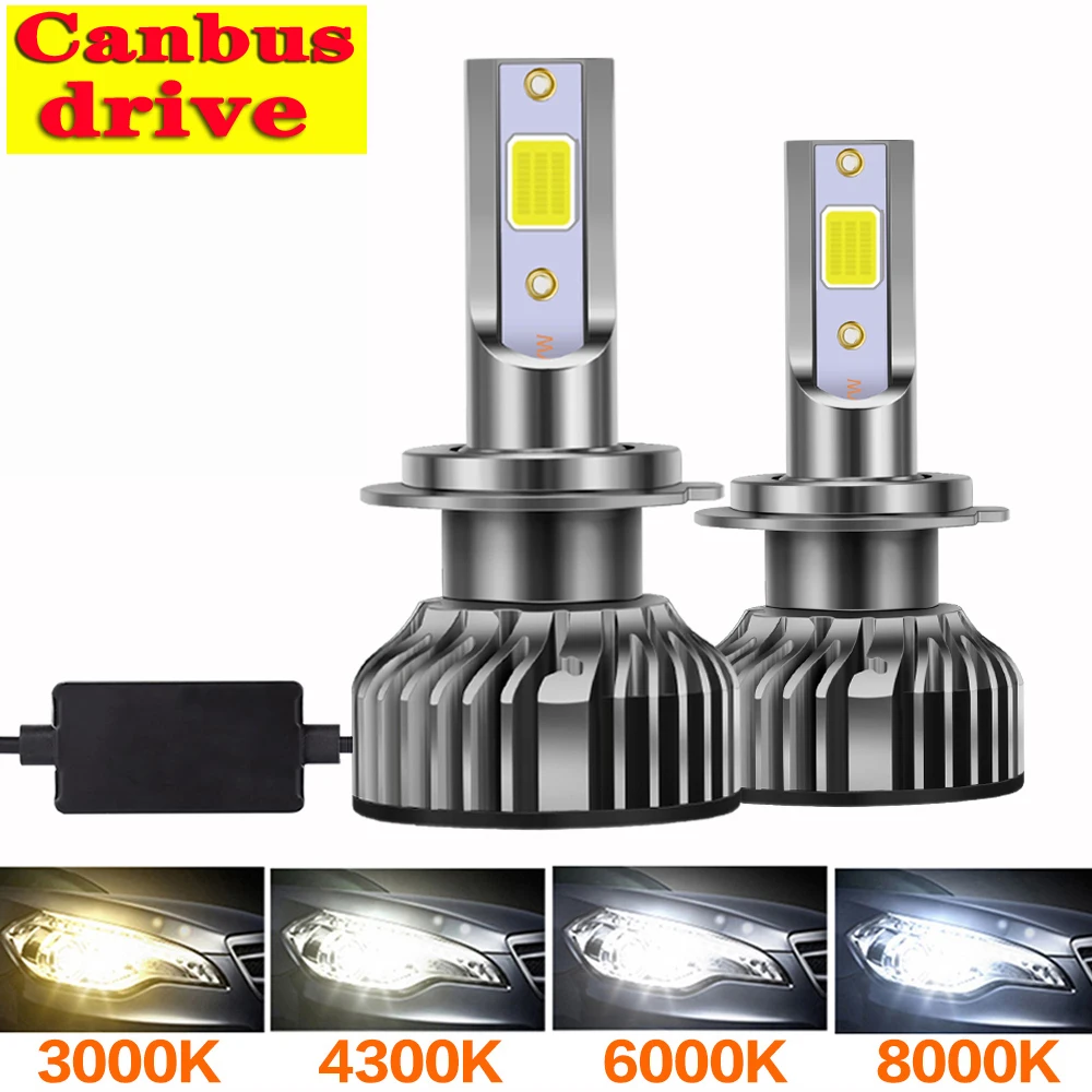

1 Pair LED Car Headlight Canbus Auto LED Headlight H4 H1 H3 H7 H8 H9 H11 H16 9005 HB3 9006 HB4 3000K 4300K 6000K 8000K 15000K