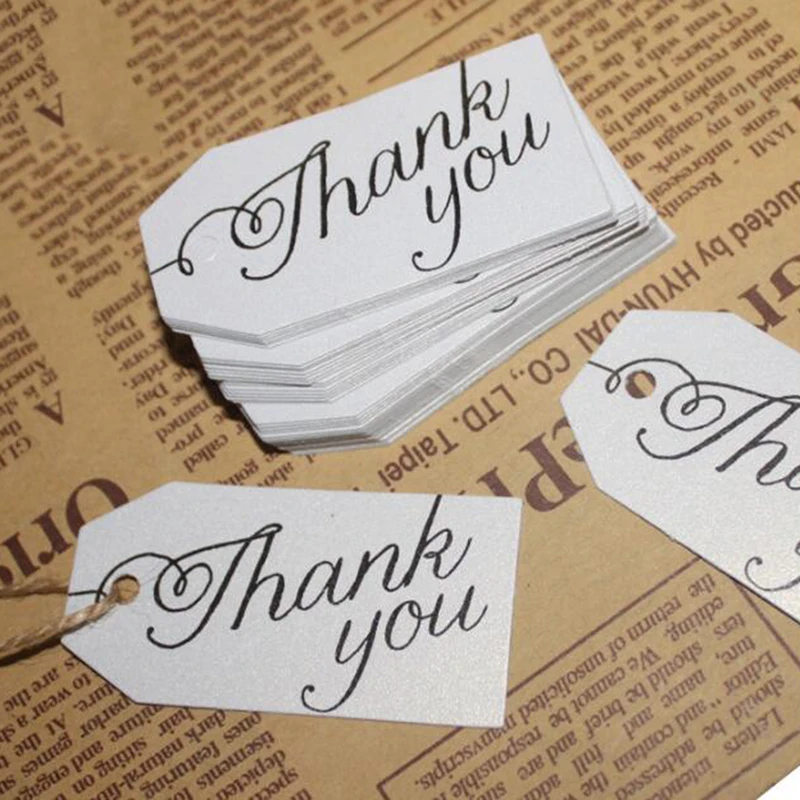 100 шт мульти милый белый бумажный подарок Этикетка бирка ручной работы ювелирные
