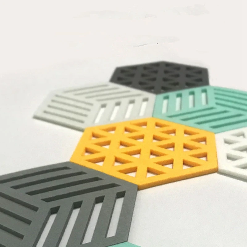 Новинка 8 шт./компл. кухонный стол войлочный коврик подставка для кастрюль