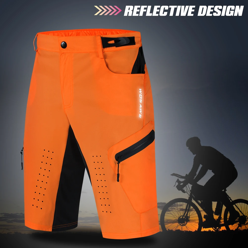 

Men's Cycling Shorts Loose Fit Bike Shorts Outdoor Sports Bicycle Short Pants MTB Mountain Shorts Water Resistant