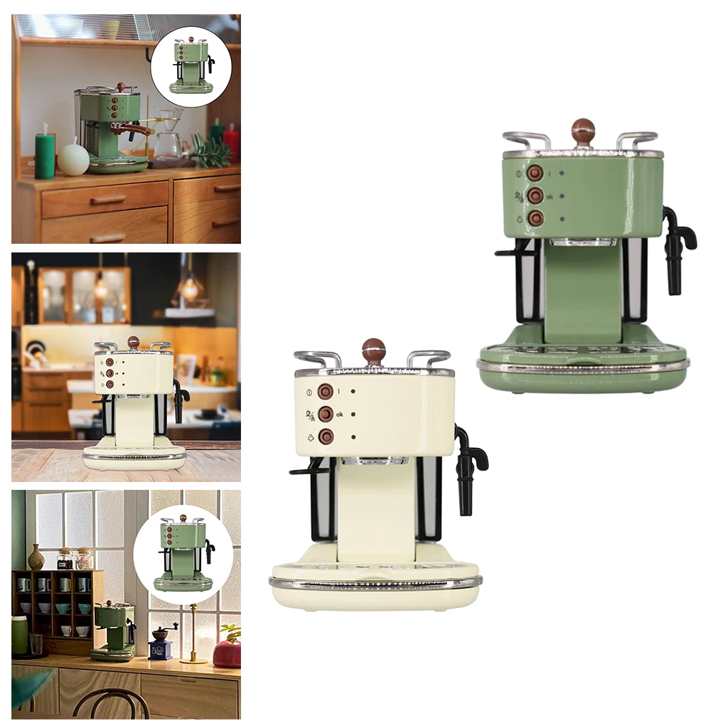 

1/6 Doll House Coffee Maker Machine Kitchen Accessories for Toddlers Doll House Accessories Gifts for Boys Girls