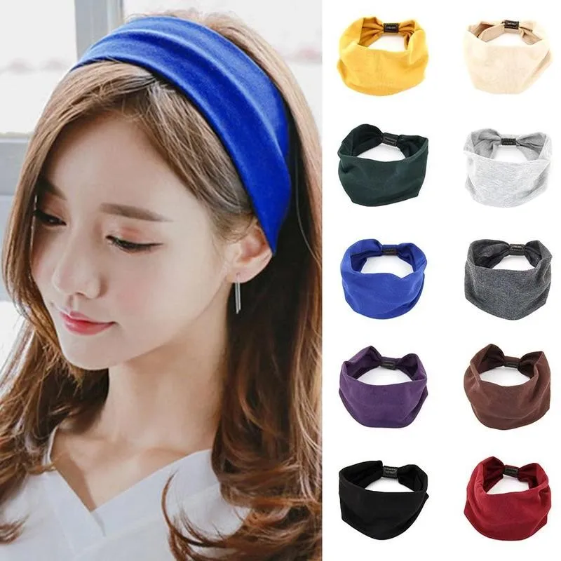 

1 шт. модная резинка для волос для женщин и девочек; Украшение на голову; Аксессуары для волос Цвет лентой широкий край резинка для волос для ...