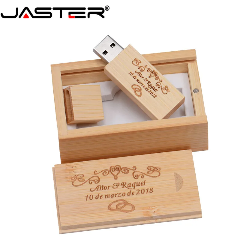 Флэш-накопитель JASTER деревянный с логотипом клиента и коробкой USB 2 0 4 ГБ 16 32 64 |