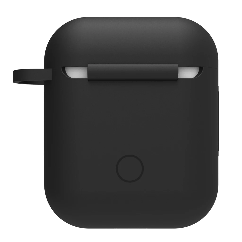 Защитный чехол для Apple Airpods Air pods переносной силиконовый с защитой брелка зарядки