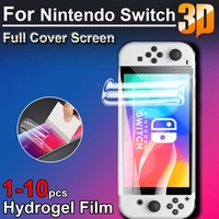 1-10pcs Ultra Clear Soft LCD Full Screen Protectors Coverage for Nintendo Switch Switch OLED Hydrogel Film Protective Film
