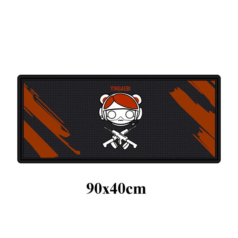 Черный Rainbow Six Siege Gaming mouse pad XXL аниме компьютер большой 90x40 см Коврик для мыши геймер запирающийся край стол для портативного компьютера ноутбука коврик - Цвет: Черный