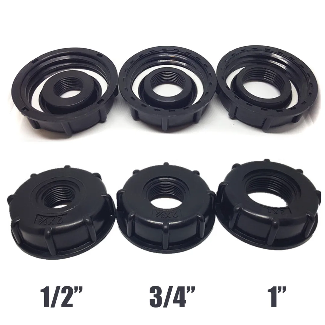 

1/2" 3/4" 1" Inch S60X6 Threaded Garden Hose Connector IBC Tank Valve Replacement Adapter Water Tank Fittings