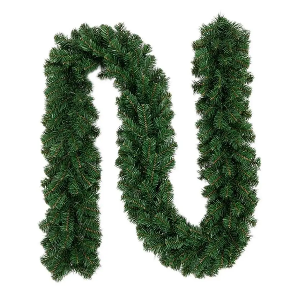 

Christmas Artificial Wreath 2.7m Green Christmas Family Party Christmas Decoration Children Rattan Hanging