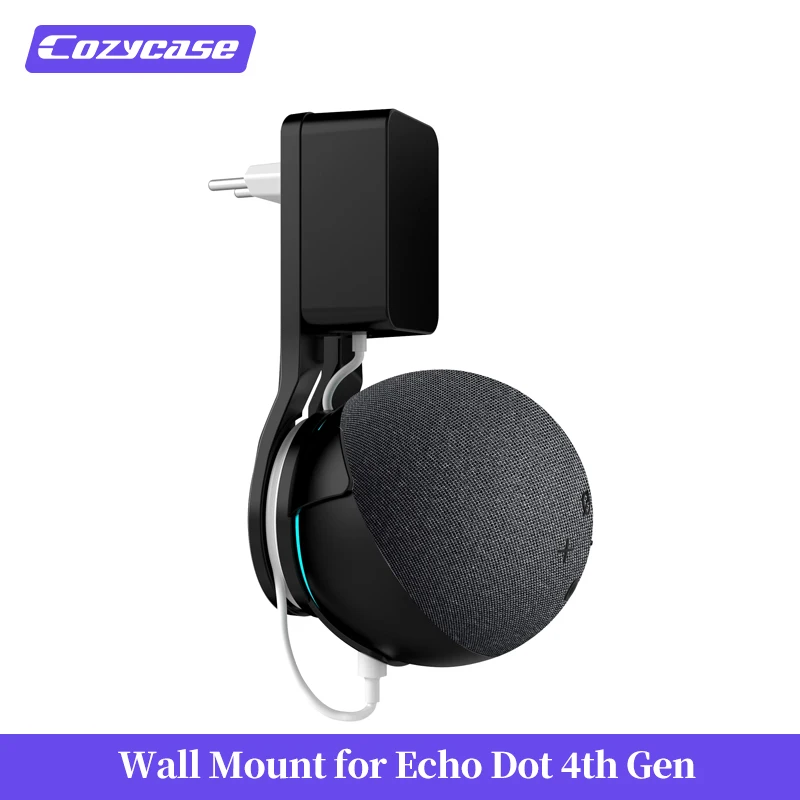 Вешалка Cozycase для Alexa Echo Dot 4 го поколения настенный держатель подставка компактный