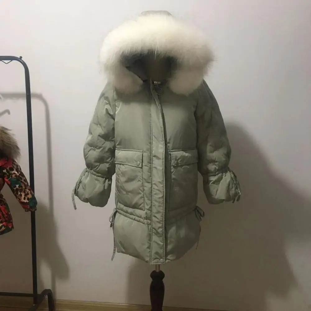 Зимнее Новое модное пальто на утином пуху с вышивкой короны женский теплый