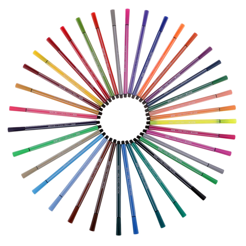 Ручка для раскрашивания из волокон 36x детская ручка рисования граффити | Дом и сад