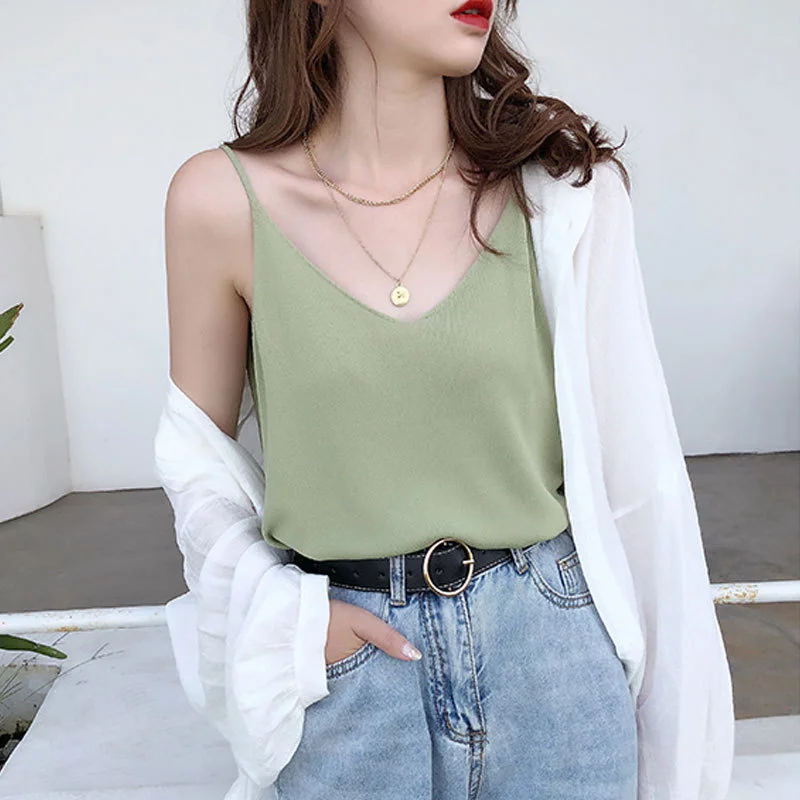 

New Women's Wear Loose Suspender Vest for Women's Fashion Sleeveless Top for Women in Summer 2021