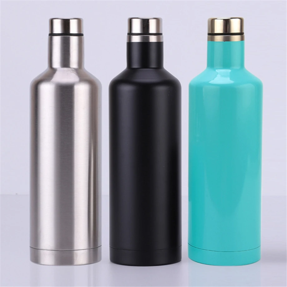 Винная бутылка 100 шт./лот 17 унций 25 фляжка для воды стеклянная кружка из