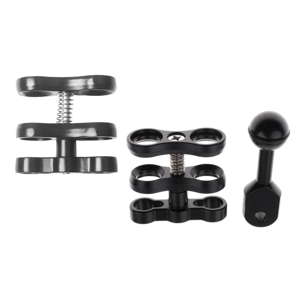 

Lightweight Diving Ball Connector Clamp Mount Arm For Flashlight Torch Light