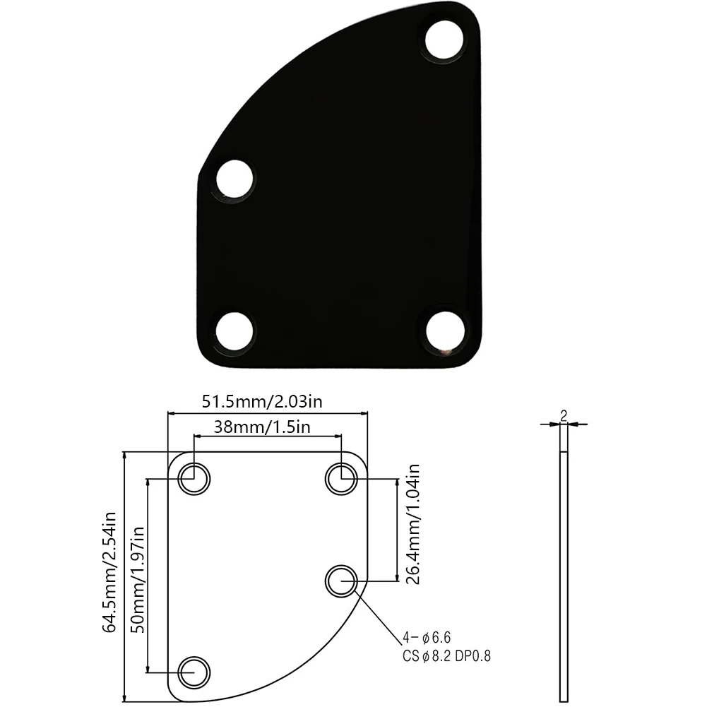 gitarre neck platte semi runde neck joint zurück montage platte mit 4 schrauben für e gitarre bass teile ersatz goldene free global shipping
