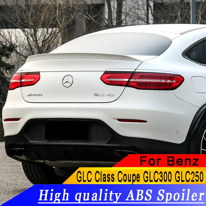Высококачественный спойлер из АБС пластика для Mercedes Benz GLC Class Coupe GLC300 GLC250 2016 2018 GLC43