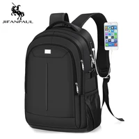 jifanpaul waterproof fashion casual men and women bag outdoor travel school usb interface men and women bag