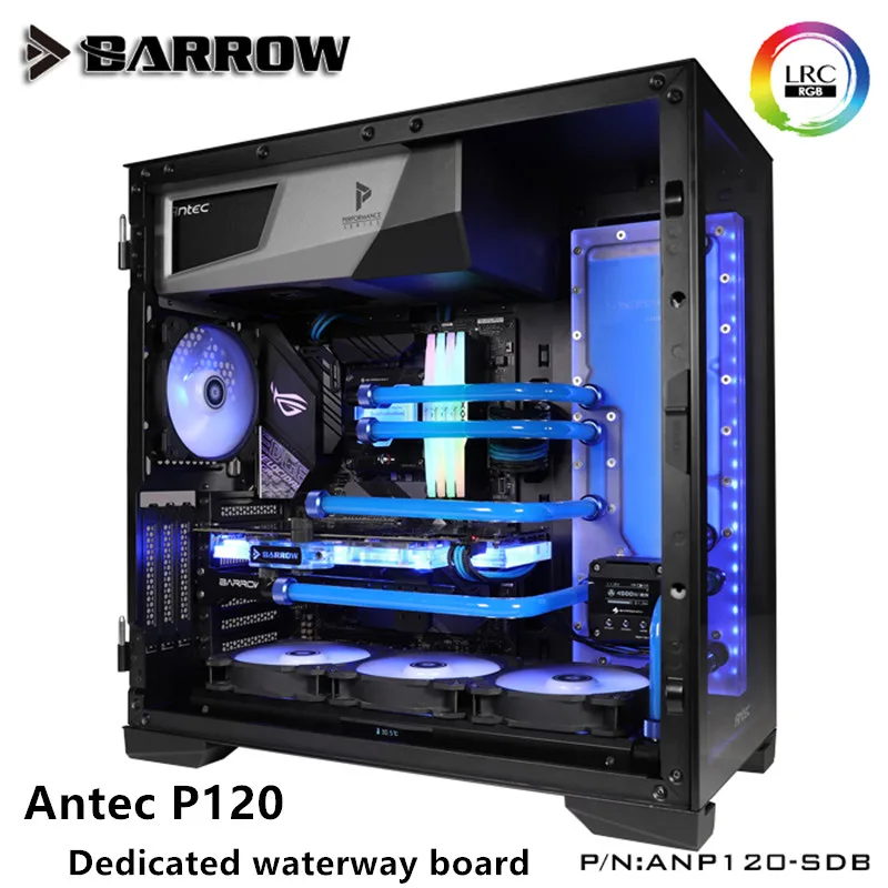 Barrow ANTEC P120 шасси красный зелёный синий водный канал плата lrc2. 0 5V 3PIN водная