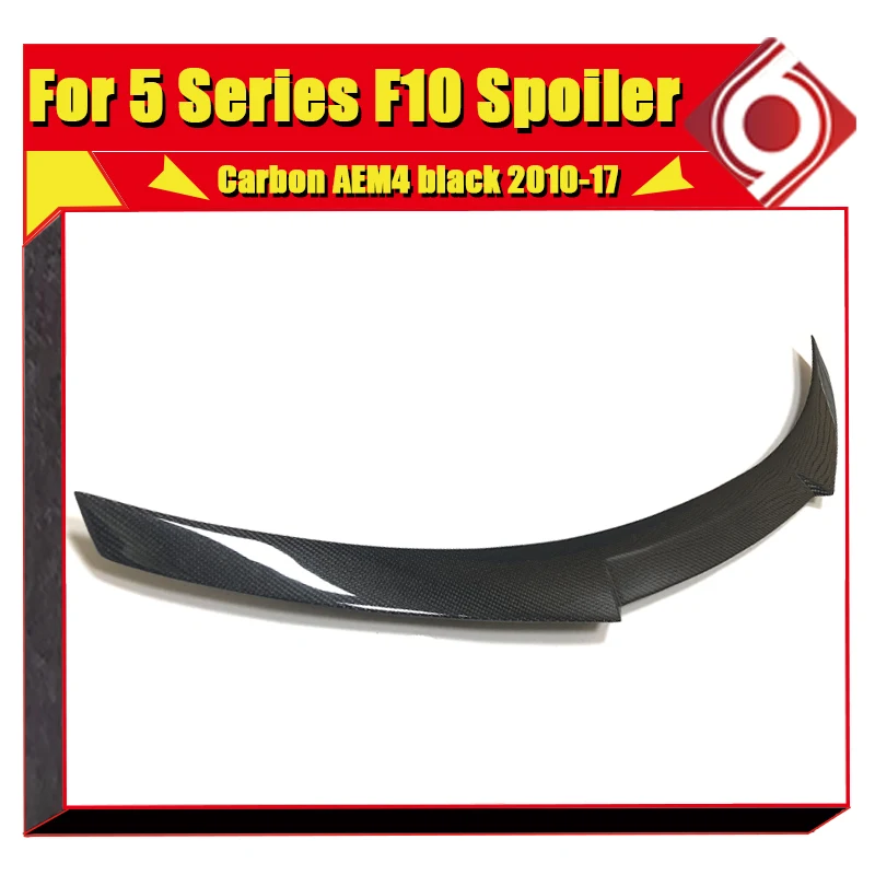For BMW F10 duckbill tail True Carbon Trunk spoiler wing M4 style 5 Series 520i 525i 528i 535i Rear Diffuser 10-17 | Автомобили и