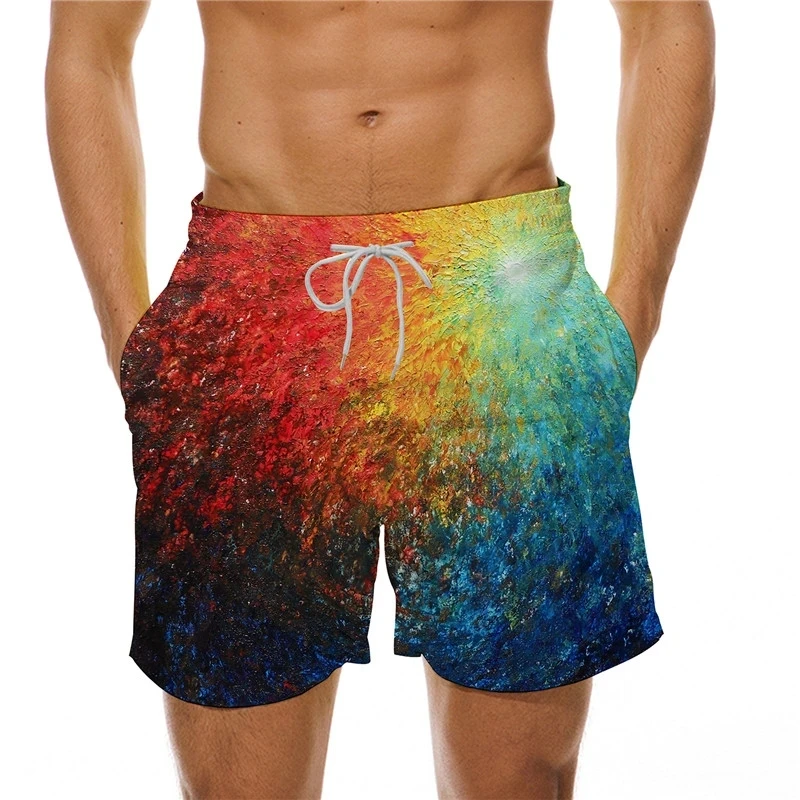 

Men's Board Shorts Swimsuit Drawstring White Swimwear Bathing Suits Casual