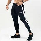Штаны для бега, мужские хлопковые спортивные штаны для бега, облегающие спортивные штаны для тренажерного зала, фитнеса, тренировок, Мужская Весенняя Спортивная одежда для бега
