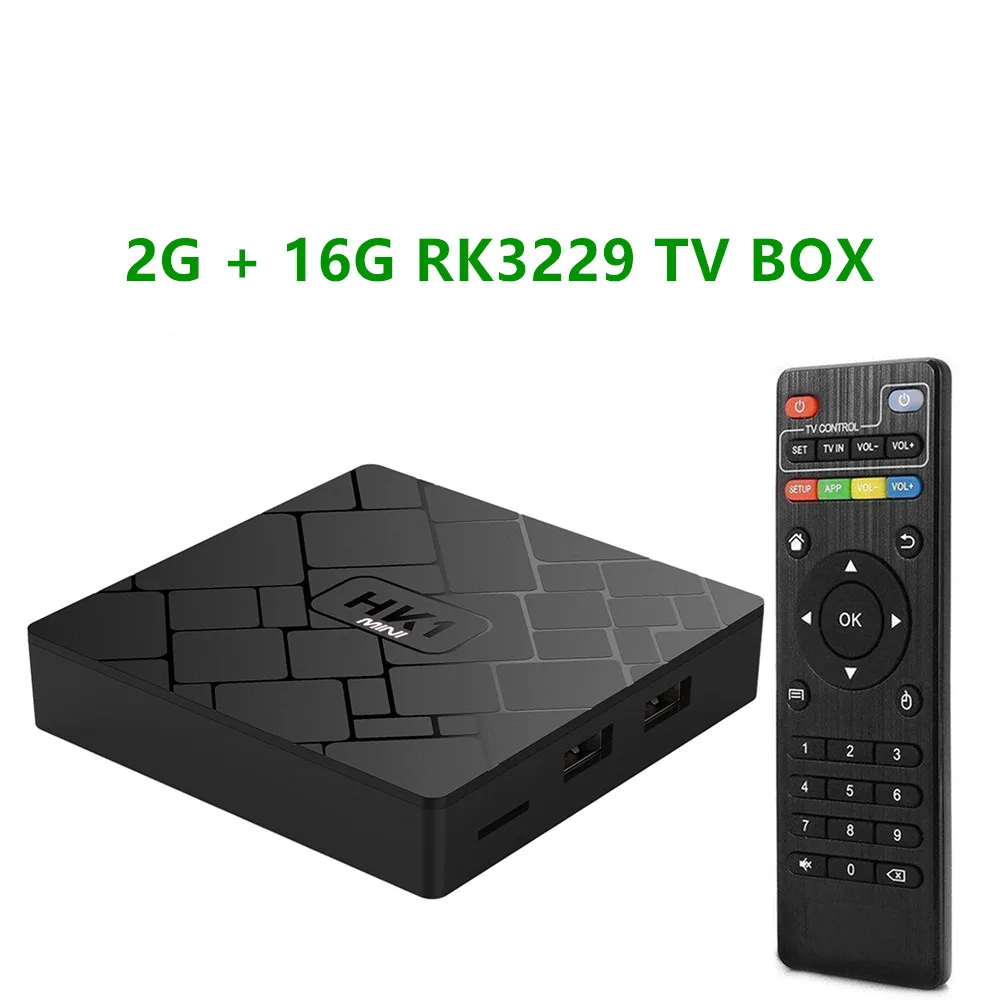 2G 16G TV BOX Android 9,0 hk1 Мини ТВ приставка 4K 3D H.265 Wifi 2G DDR3 16G EMMC rom Youtube Google Assistant 3D видео ТВ приставка - Цвет: 2G 16G TV BOX