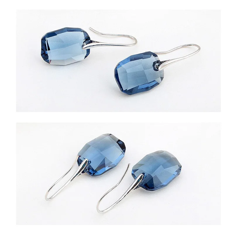 Женские серьги модные квадратные винтажные с кристаллами для рождественских