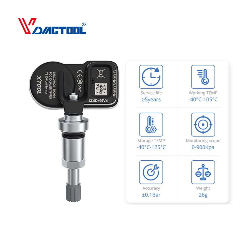 Датчик шин XTOOL TS100 433 МГц 315 с TP150 и TP200|scanner elm327|obd2 v1.5elm 327 |