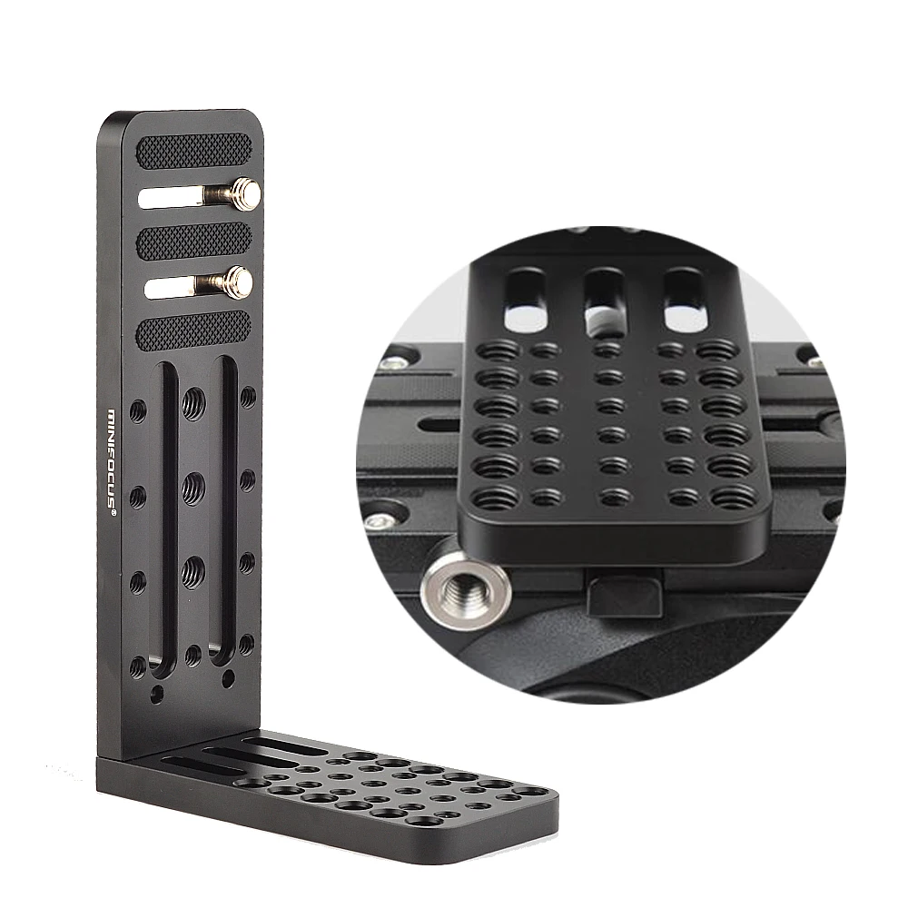 

Camera L Bracket Plate for 4K Video Camcorder Vertical Shooting for Panasonic XC10 XC15 FS7 FS5 NX100 Z150 ARRI Alexa Mini Amira