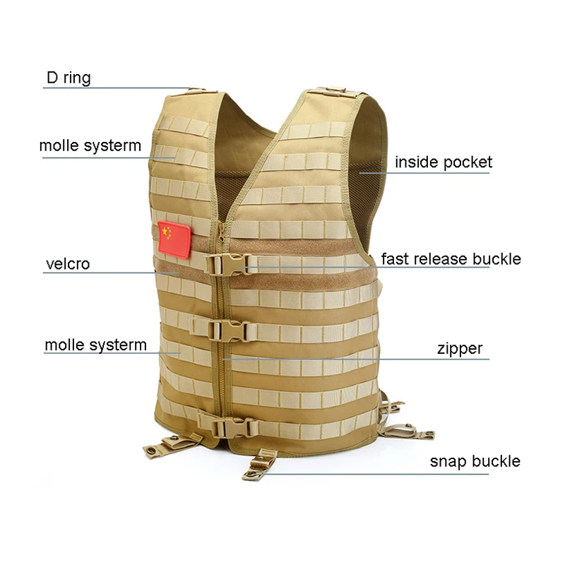 Охотничий Жилет армейский военный жилет с системой Молле для переноски