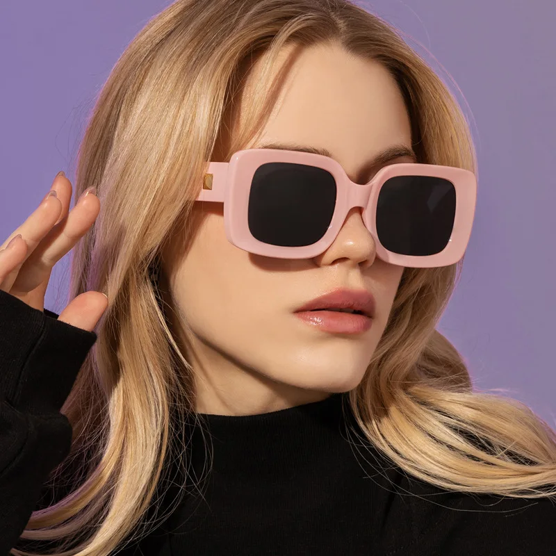 

Vintage New Trending Square ​Sunglasses Men American Style Big Frame Glasses Luxury Designer Women's Sunglasses ​Tourism Eyewea