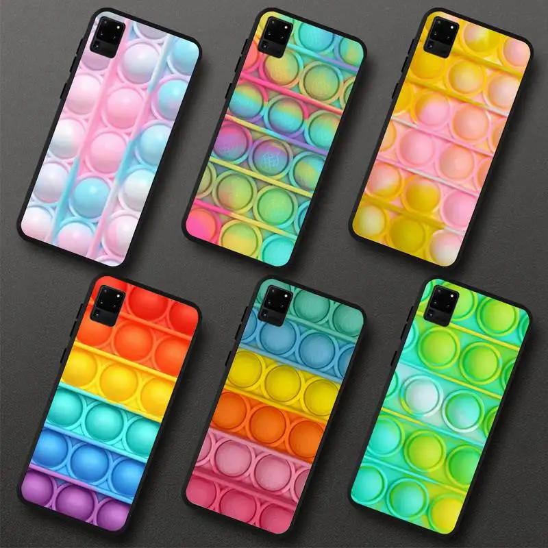 

Bubble Fidget Reliver Stress Antistress picture Phone Case for Samsung A52 A12 A8 Plus A9 2018 A10 A20 A30 A40 A50 A70 A72 A32