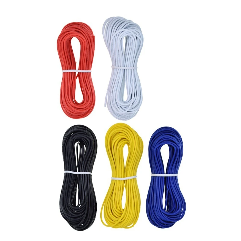 E7CD 24AWG электронный многожильный провод, силиконовый луженый медный провод, 20 Калибр, 5 цветов