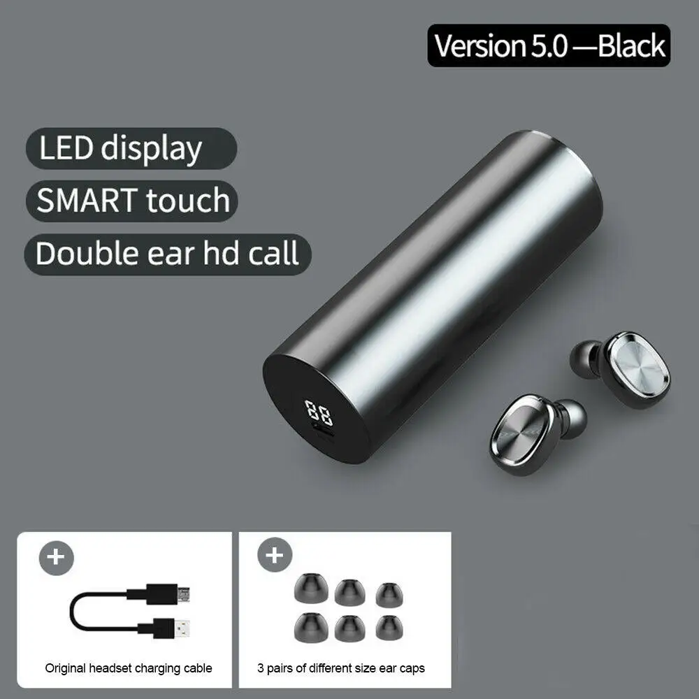 

B9 Tws Bluetooth Earphone 5.0 Wireless 8d Hifi Sport In-ear Earphones And Headphones For