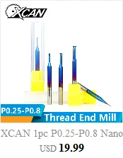 XCAN 1 шт. 90 градусов 2-12 мм Фаска фрезы Фрезы ЧПУ Концевая фреза с фиксированной точкой сверло Карбид Концевая фреза